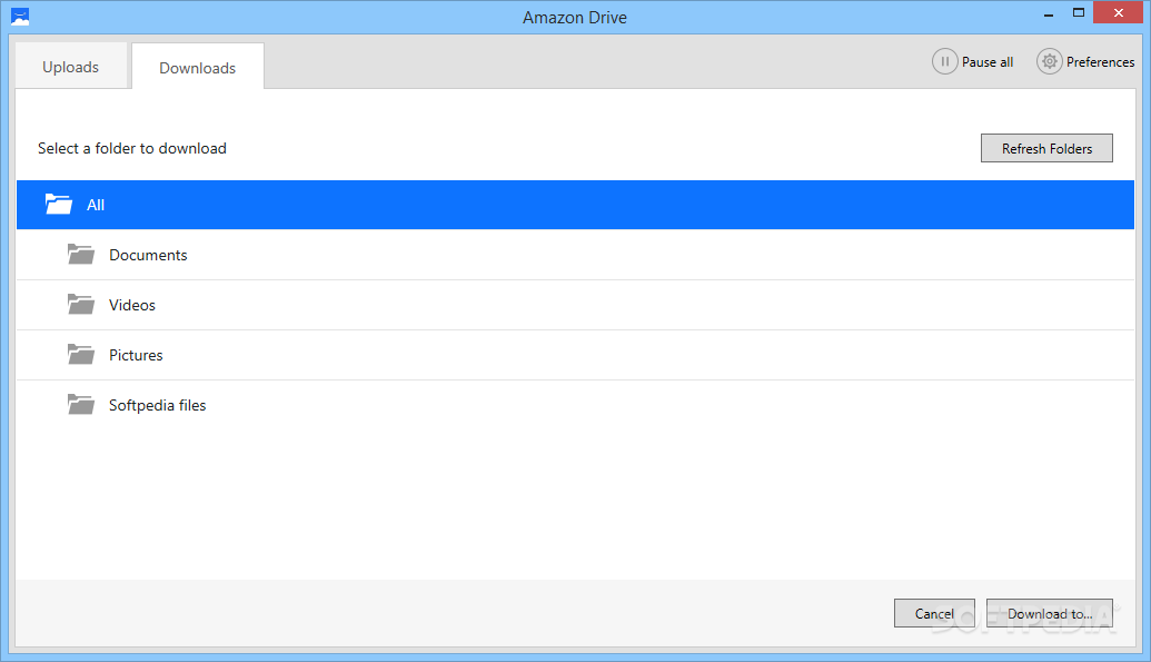 amazon drive desktop folders